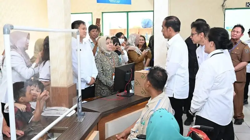 Presiden Jokowi Tinjau Rsud Mas Amsyar Kasongan